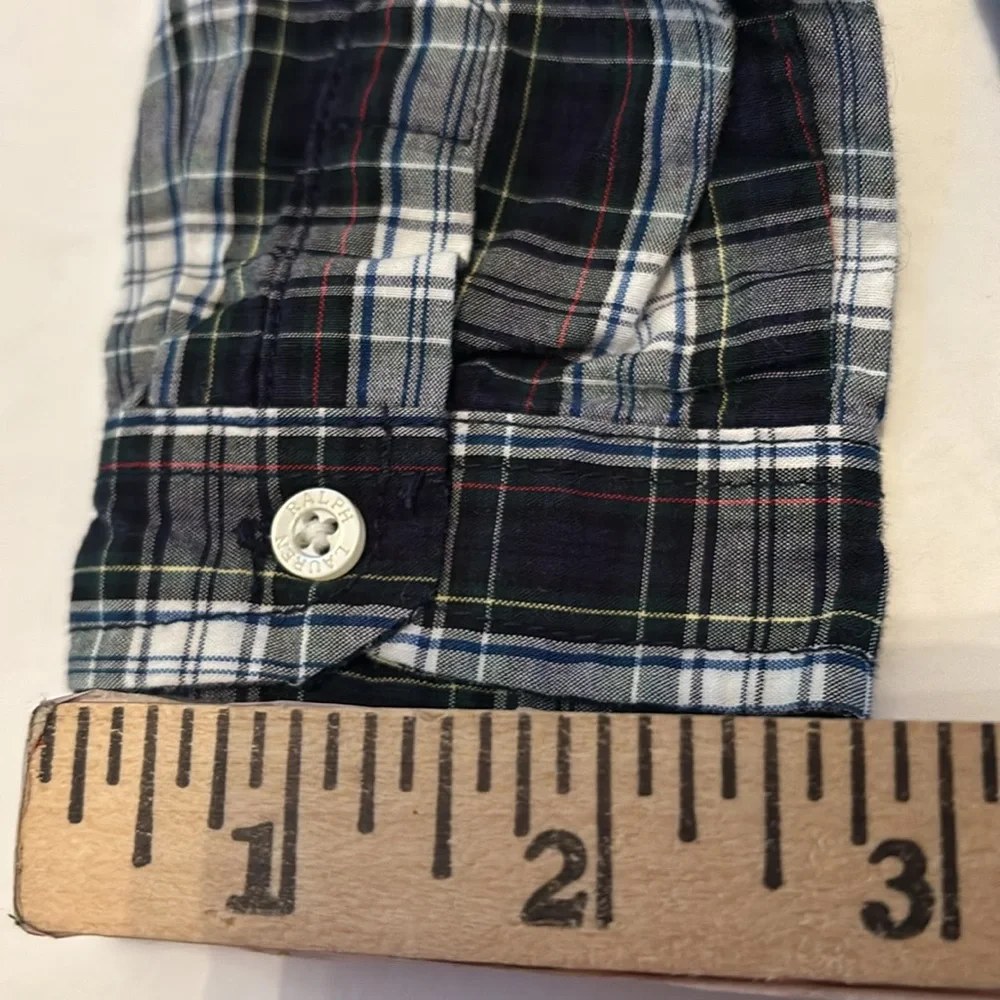 Ralph Lauren Plaid Cotton Poplin Shirt 9M Boys Ralph Lauren 9 month plaid